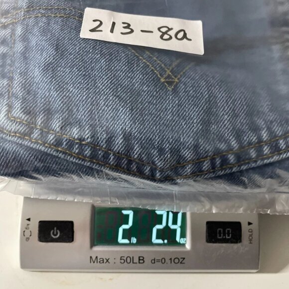 Levi's 550 Mens Denim Blue High Rise Relaxed Fit Straight Jeans Size W46xL34 - Picture 11 of 11